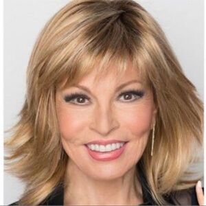 New Raquel Welch Infatuation Elite mocha foil synthetic brown wig with bangs